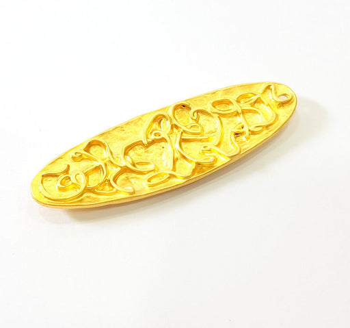 Gold Pendant Gold Plated Pendant (62x20mm)  G7483