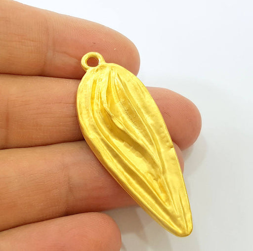 Gold Pendant Gold Plated Pendant (47x19mm)  G7487
