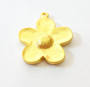 Gold Pendant Gold Plated Flower Charms (31x27mm) G8253