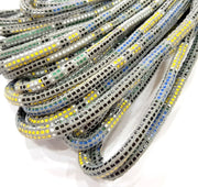 Green Cord 1mt-3.3 ft (6mm) imitation Leather Lacing G8014
