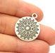 4 Silver Charms Antique Silver Plated Charms (22mm) G8019