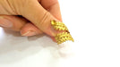 Raw Brass Ring Blank Bezel Settings Cabochon Base Mountings Adjustable (6mm blank ) G7510
