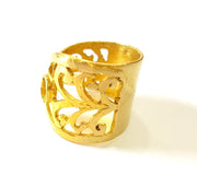 Raw Brass Ring Blank Bezel Settings Cabochon Base Mountings Adjustable (5x3mm blank ) G7511