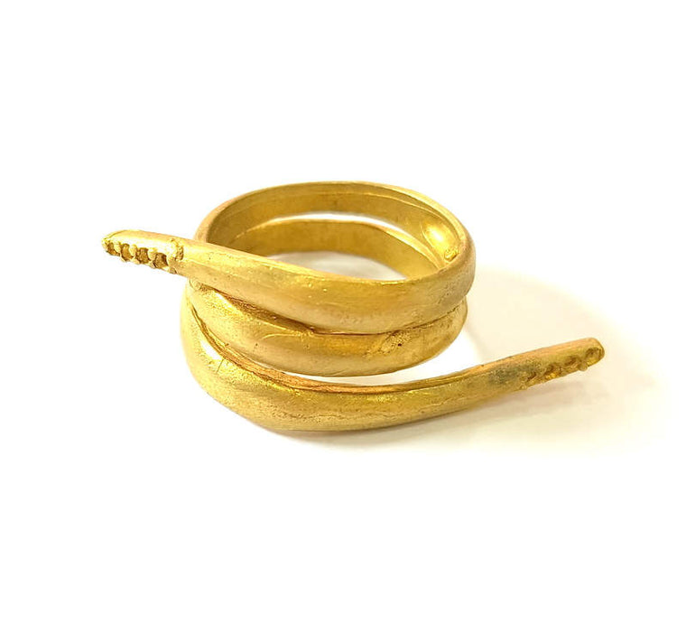 Raw Brass Ring Blank Bezel Settings Cabochon Base Mountings Adjustable (1mm blank ) G7514