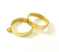 Raw Brass Bezel Settings Pendant Blank  Base Blank Mountings Necklace Blank Cabochon Base  (20mm blank) G7519