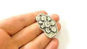 Silver Pendant Antique Silver Plated Pendant (39x27mm) G7527