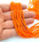 Orange Glass Rondelle Faceted Beads 3 mm 1 Strand approx 38 cm ( approx 14,5 inch- approx 150 Pcs) G8046
