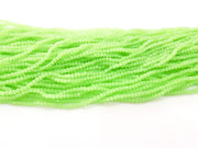 Pale Green Glass Rondelle Faceted Beads 3 mm 1 Strand approx 38 cm ( approx 14,5 inch- approx 150 Pcs) G8047
