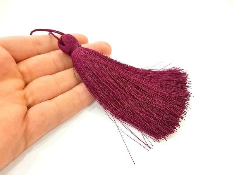 Maroon Tassel Large Thick 113 mm - 4.4 inches G8059