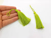 2 Pear Green Tassel (78 mm - 3 inches) G8063