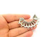 Silver Pendant Connector Antique Silver Plated Pendant (62x19mm) G8072