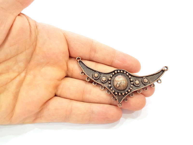Antique Copper Pendant Antique Copper Plated Pendant (82x33mm) G8090