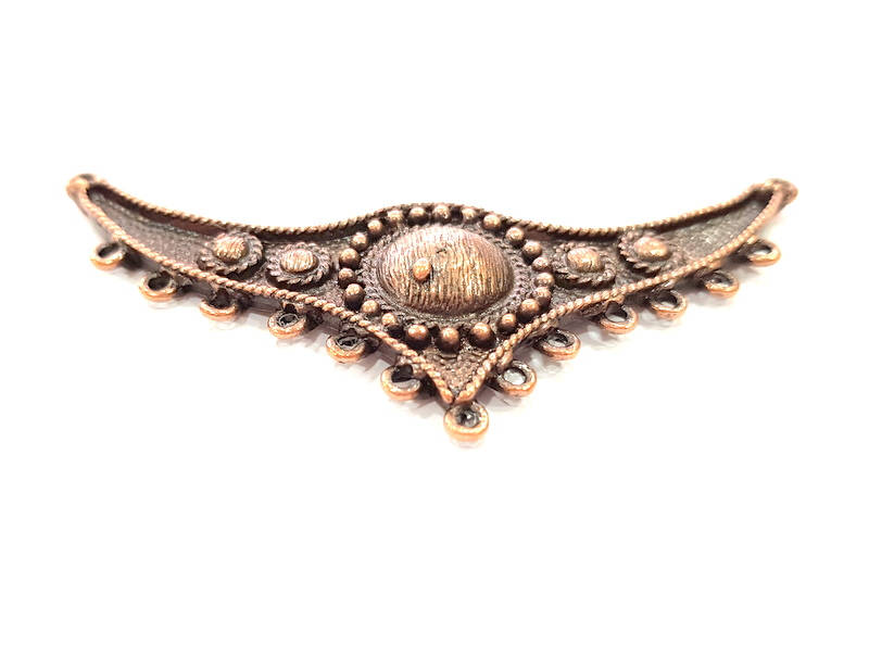 Antique Copper Pendant Antique Copper Plated Pendant (82x33mm) G8090