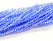 Cornflower Blue Glass Rondelle Faceted Beads  140 Pcs (4x3 mm),  1 strand approx 45 cm ( approx 17,5 inch) G8100