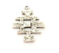 2 Silver Charms Antique Silver Plated Charms (39x32mm)  G8223