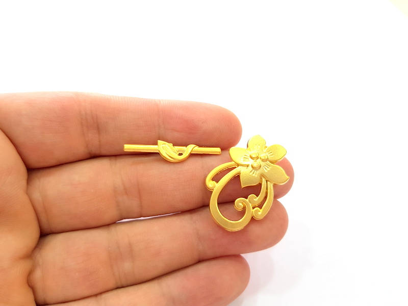 Gold Plated Toggle Clasp Findings  G8147