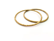 2 Antique Bronze Large Circle Connector Pendant (58mm) G8148