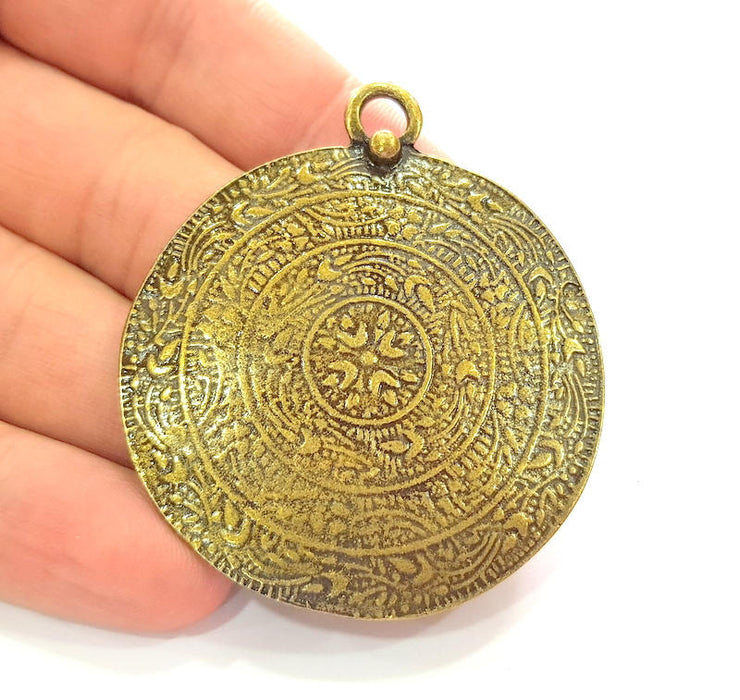 Antique Bronze Pendant (52mm) G8161