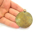 Antique Bronze Pendant (52mm) G8161