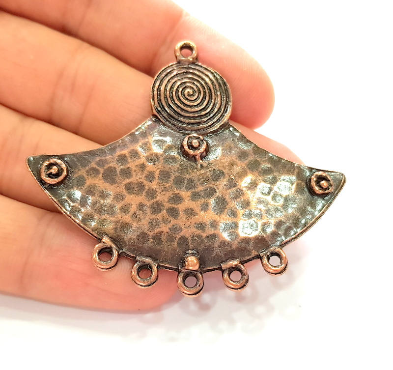 Antique Copper Pendant Antique Copper Plated Pendant (62x51mm) G8167