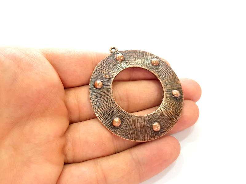 Antique Copper Pendant Antique Copper Plated Pendant (53mm) G15088