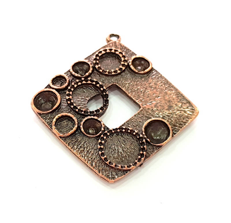 Antique Copper Pendant Antique Copper Plated Pendant (42mm) G8170