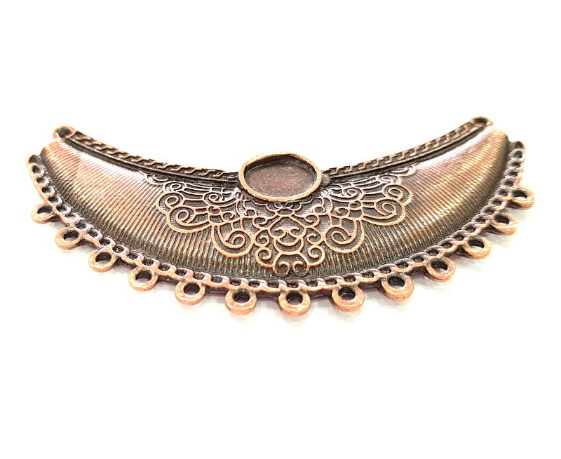 Antique Copper Pendant Antique Copper Plated Pendant (93x32mm) G8172