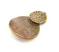 Antique Bronze Hammered Pendant (50x34mm) G8174