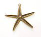 Antique Bronze Large Star Pendant (68mm) G8191