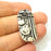 Silver Pendant Antique Silver Plated Pendants (35x18mm)  G7571