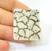 Silver Pendant Antique Silver Plated Pendants (36x30mm)  G7578