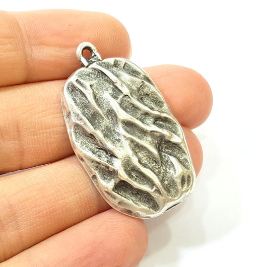 Silver Pendant Antique Silver Plated Pendants (41x23mm)  G7579