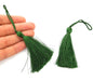 2 Dark Green Tassel (78 mm - 3 inches) G8201