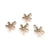 50 Silver Flower Charms Antique Silver Plated Charms (14x11mm) G8226