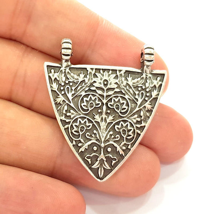 Silver Pendant Antique Silver Plated Pendants (39x35mm) G9962