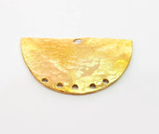 Raw Brass Connector Charms 33x20mm G8231