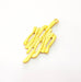 2 Gold Charms Gold Plated Charms  (53x20mm) G8240