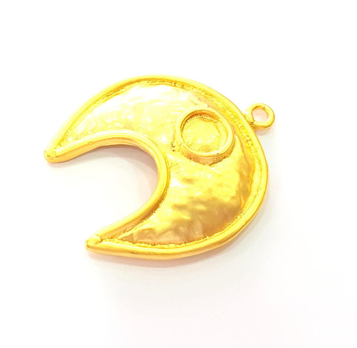 Gold Pendant Blank Gold Plated Pendant (58x49mm)  G8242