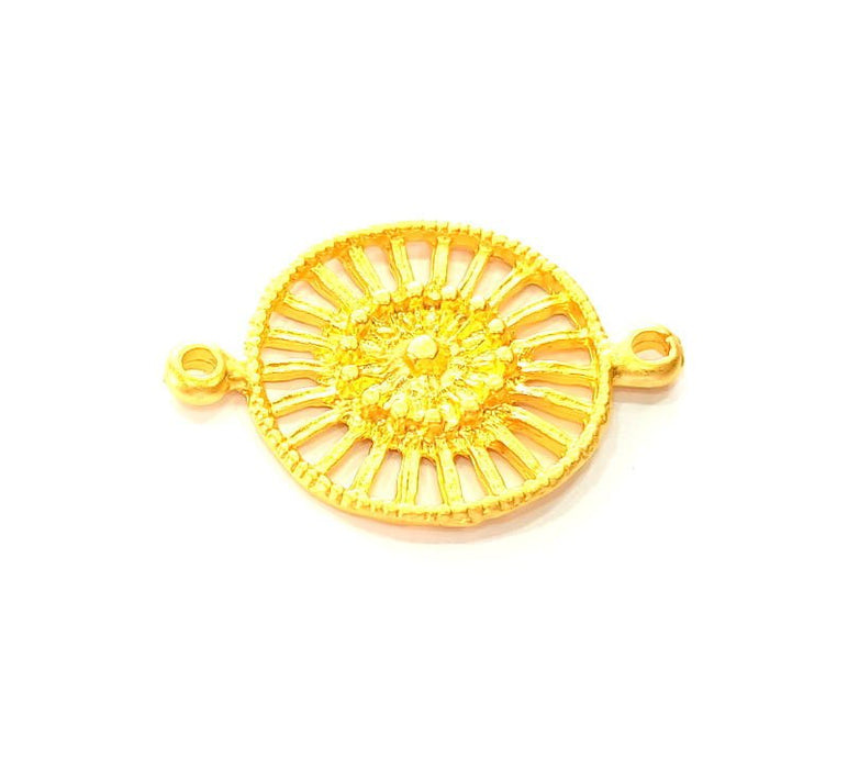 Gold Pendant Connector Gold Plated Pendant (38x27mm) G8245