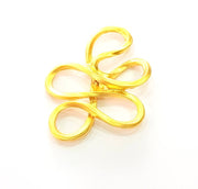 Gold Pendant Connector Gold Plated Pendant (53x39mm) G8246