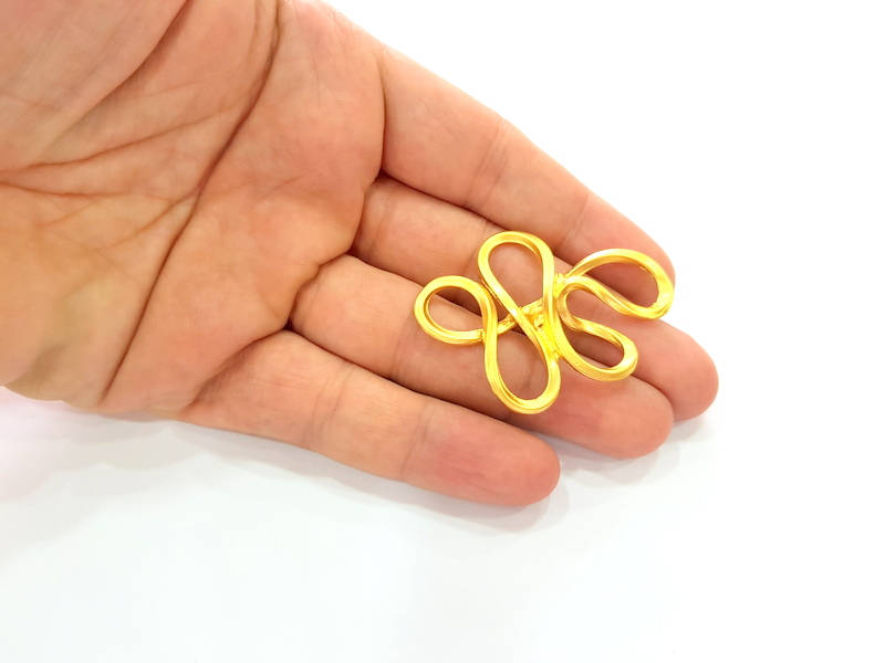 Gold Pendant Connector Gold Plated Pendant (53x39mm) G8246