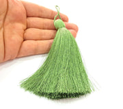 Pickle Green Tassel , Large Thick 113 mm - 4.4 inches G8257