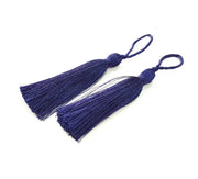 2 Dark Navy Blue Tassel (78 mm - 3 inches) G8260
