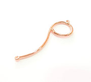Rose Gold Pendant Connector Rose Gold Plated Pendant (68x19 mm)  G8265