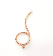 Rose Gold Pendant Connector Rose Gold Plated Pendant (68x19 mm)  G8265