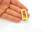 Gold Rectangle Pendant Gold Plated Pendant (38x18mm) G8267