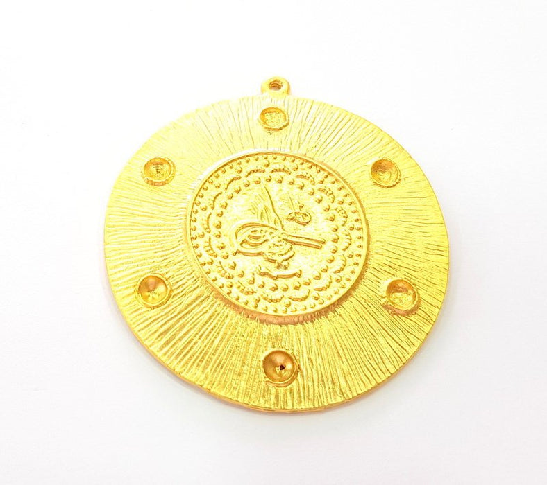 Gold Pendant Gold Plated Pendant (53mm) G8271