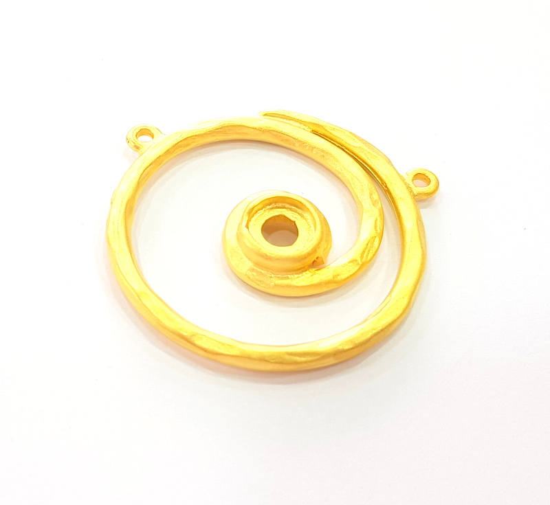 Gold Pendant Connector Gold Plated Pendant (36mm) G8272