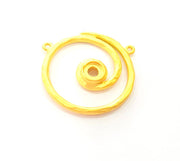 Gold Pendant Connector Gold Plated Pendant (36mm) G8272