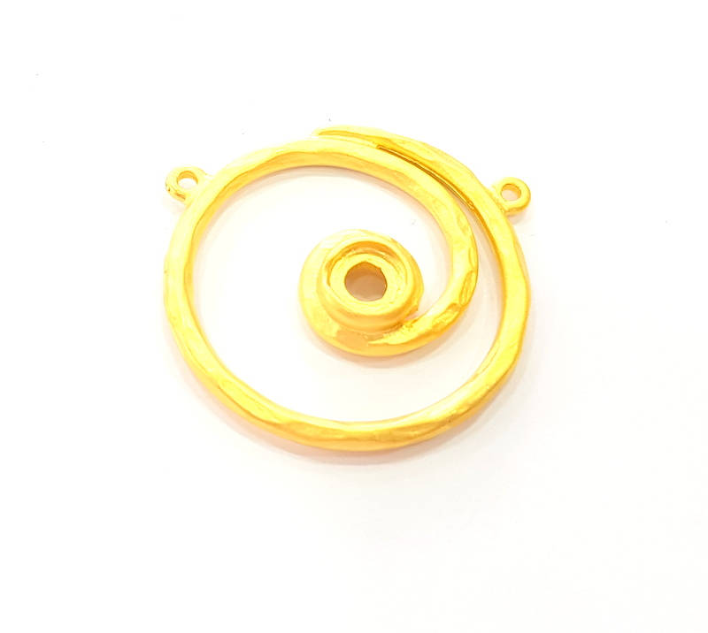 Gold Pendant Connector Gold Plated Pendant (36mm) G8272